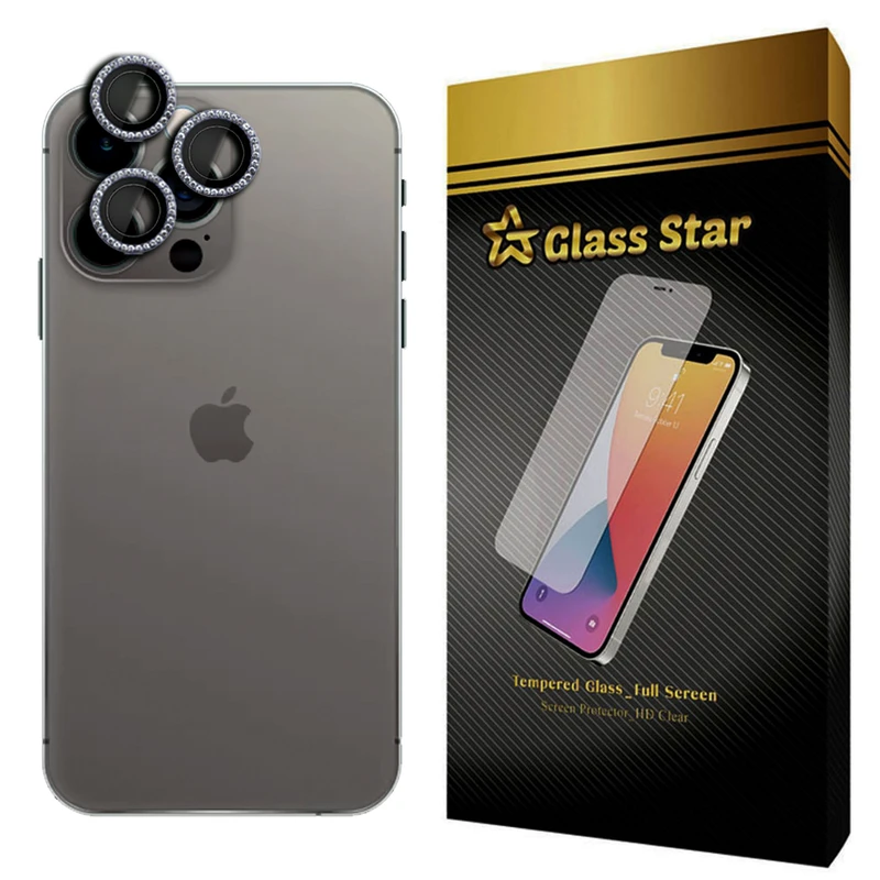 محافظ لنز دوربین گلس استار مدل LNG-Glass مناسب برای گوشی موبایل اپل iPhone 13 Pro