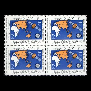 تمبر یادگاری مدل جامعه مخابراتی آسیا و اقیانوسیه مجموعه 4 عددی 