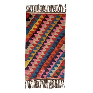 گلیم دستبافت یک متری مدل پادری کد 824