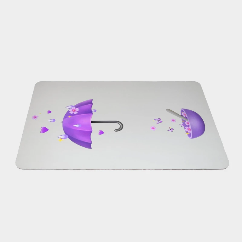 ماوس پد طرح چتر بنفش سایز 24x37 سانتی متر