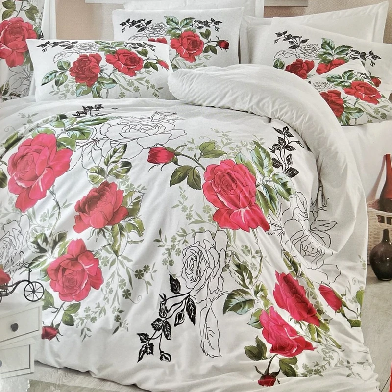 سرویس ملحفه دو نفره 4 تکه اّزینجی مدل Gulru