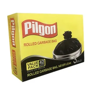 کیسه زباله پیلگون مدل متوسط پرفراژدار بسته  42 عددی