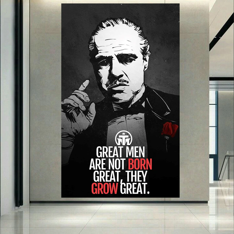 پوستر طرح انگیزشی Great Men مدل پدر خوانده کد AR24830