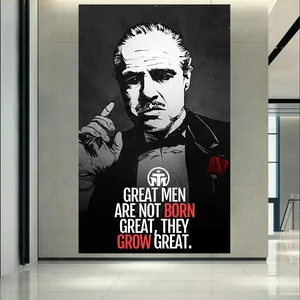 تابلو بوم طرح انگیزشی Great Men مدل پدر خوانده کد AR3760