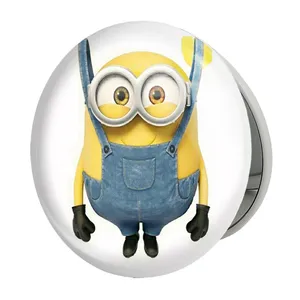 آینه جیبی خندالو طرح مینیون Minion مدل تاشو کد 5911 