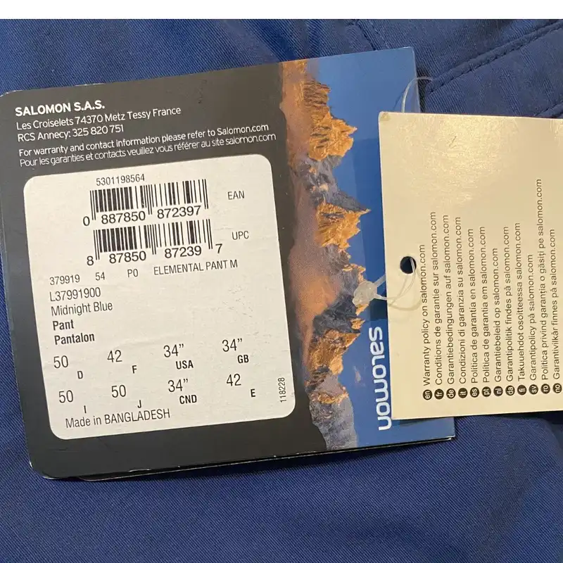 شلوار کوهنوردی مردانه سالومون مدل L37991900