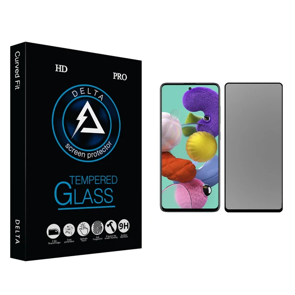 محافظ صفحه نمایش حریم شخصی دلتا مدل HD مناسب برای گوشی موبایل سامسونگ Galaxy A51