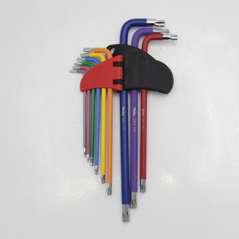 آچار آلن ستاره ای میتا مدل YPB-RANGI-T10-T50 مجموعه 9 عددی