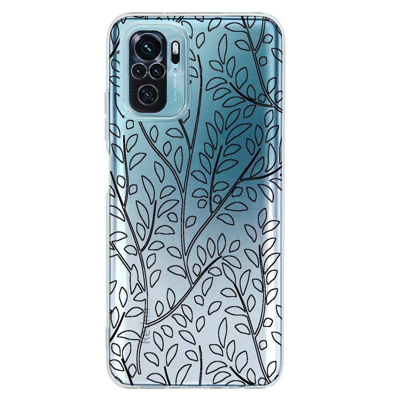 کاور مگافون طرح برگ مدل C45-B مناسب برای گوشی موبایل شیائومی Redmi Note 10 4G /10S 4G