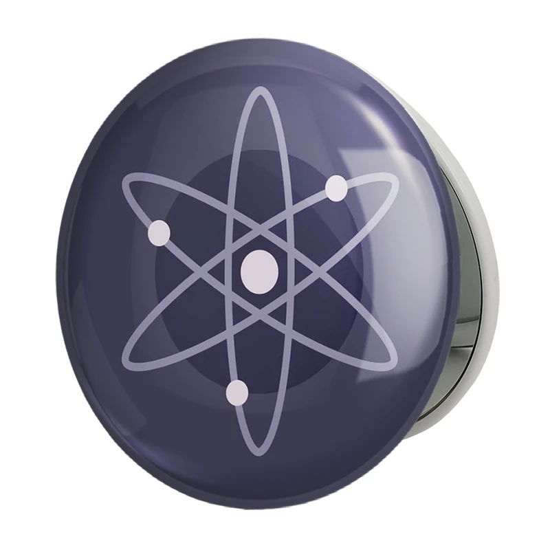 آینه جیبی خندالو طرح ارز دیجیتال کاز ماس مدل تاشو کد 4062 