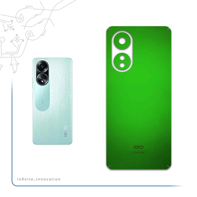 برچسب پوششی ماهوت مدل Metallic-Green مناسب برای گوشی موبایل اپو A58 4G