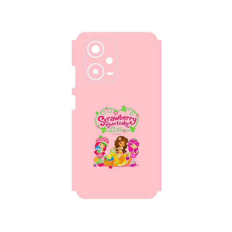 برچسب پوششی ماهوت مدل Strawberry Shortcake مناسب برای گوشی موبایل شیائومی Redmi Note 12 Pro Plus