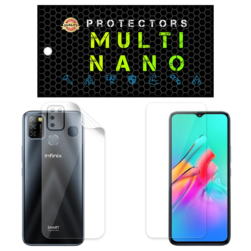 محافظ صفحه نمایش مولتی نانو مدل X-SFT مناسب برای گوشی موبایل انفینیکس Smart 5 به همراه محافظ پشت