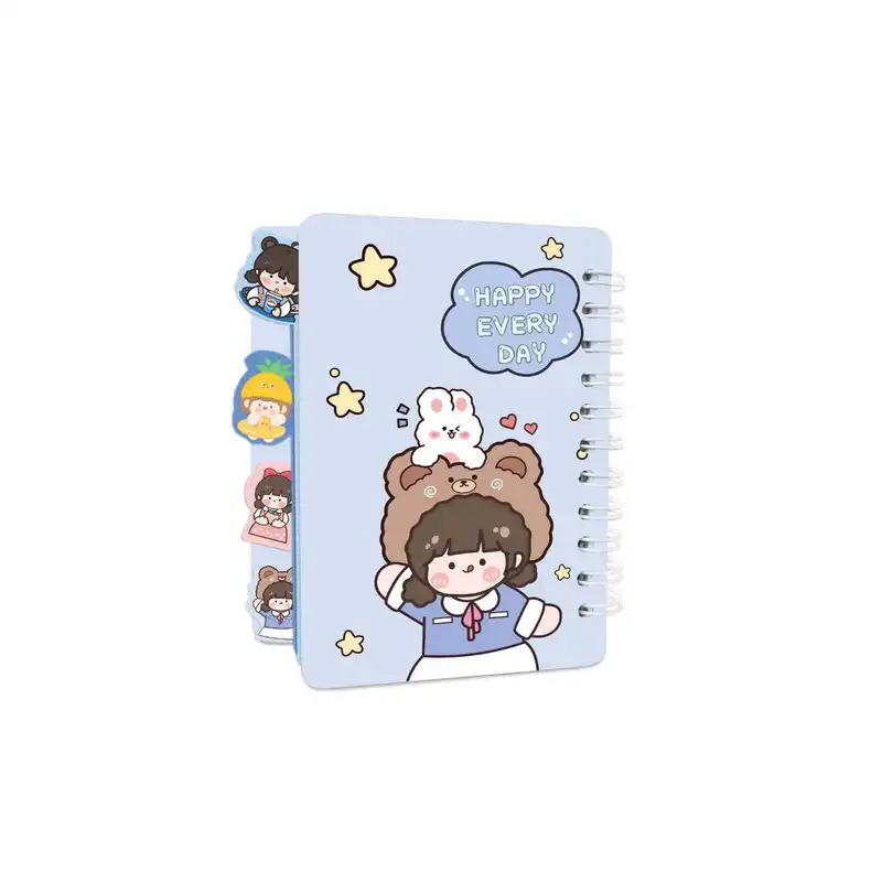 دفترچه یادداشت 80 برگ پیتیکو مدل دیوایدر طرح دختر