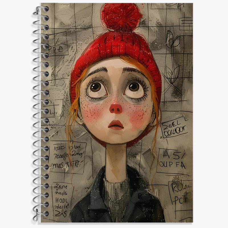 دفتر لغت 50 برگ خندالو طرح دخترانه کد F5975