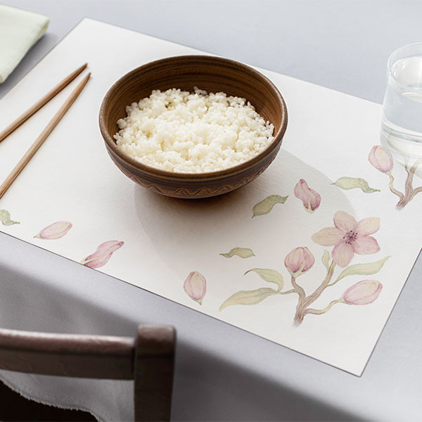 زیربشقابی مدل گلدار مجموعه 4 عددی