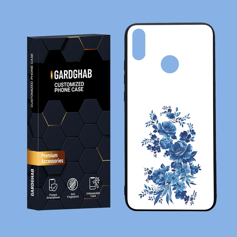 کاور گارد قاب مدل دورژله ای پشت گلس دخترانه مناسب برای گوشی موبایل آنر 8x