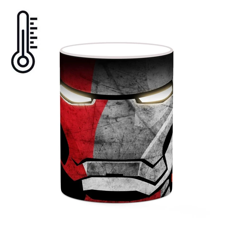 ماگ حرارتی کاکتی مدل مرد آهنی Iron Man کد mgh39116