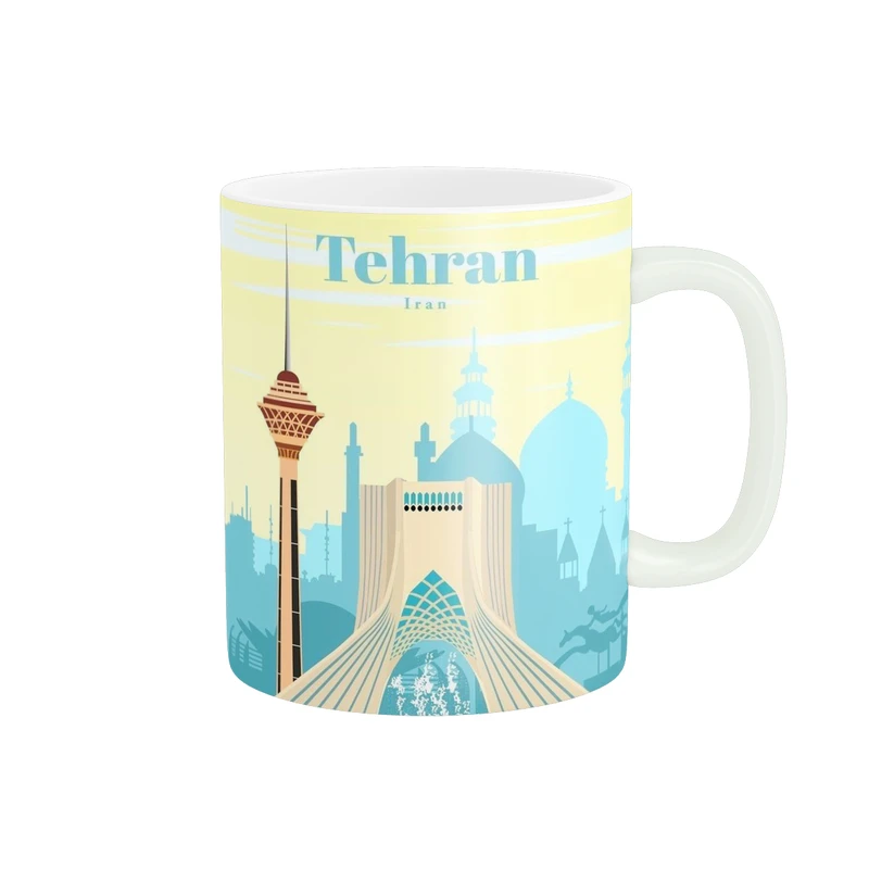 ماگ پاد آفرین طرح تهران برج آزادی و میلاد مدل شهر های ایران کد 435