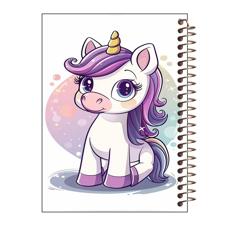دفتر نقاشی 60 برگ طرح یونیکورن کد A336