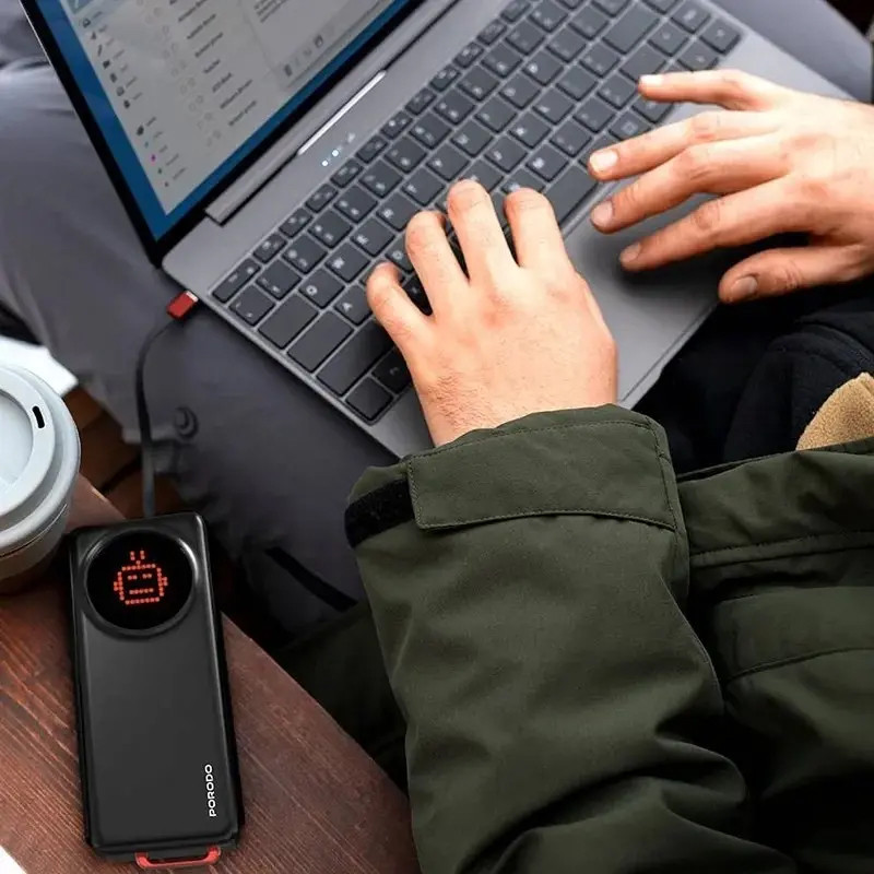 پاوربانک 45 وات پرودو مدل PBFCH072 ظرفیت 10000 میلی‌آمپرساعت به همراه کابل USB-C 