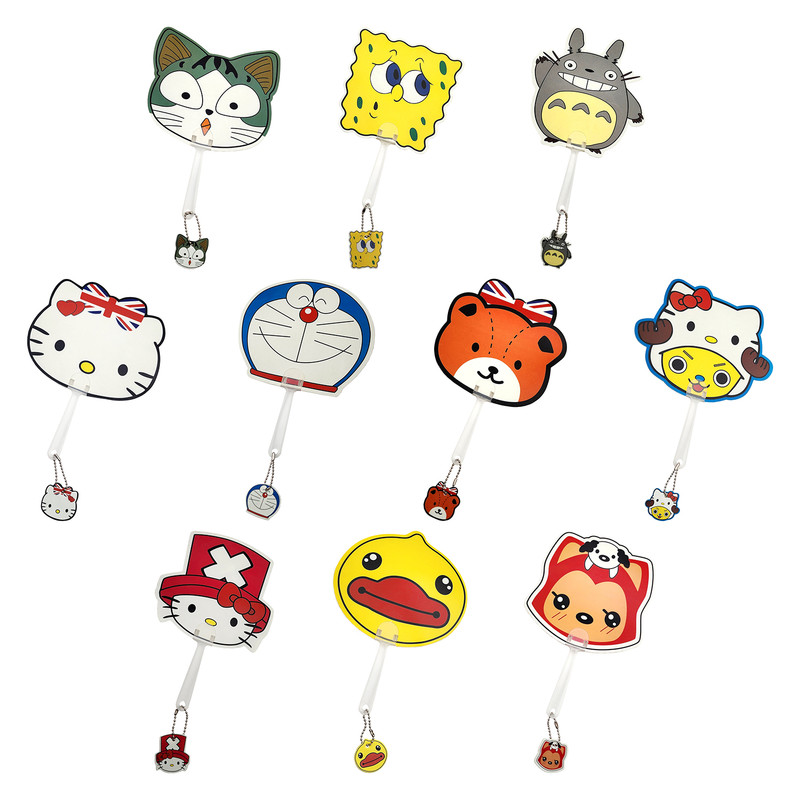 بادبزن مدل حیوانات کد BD13 مجموعه 10 عددی