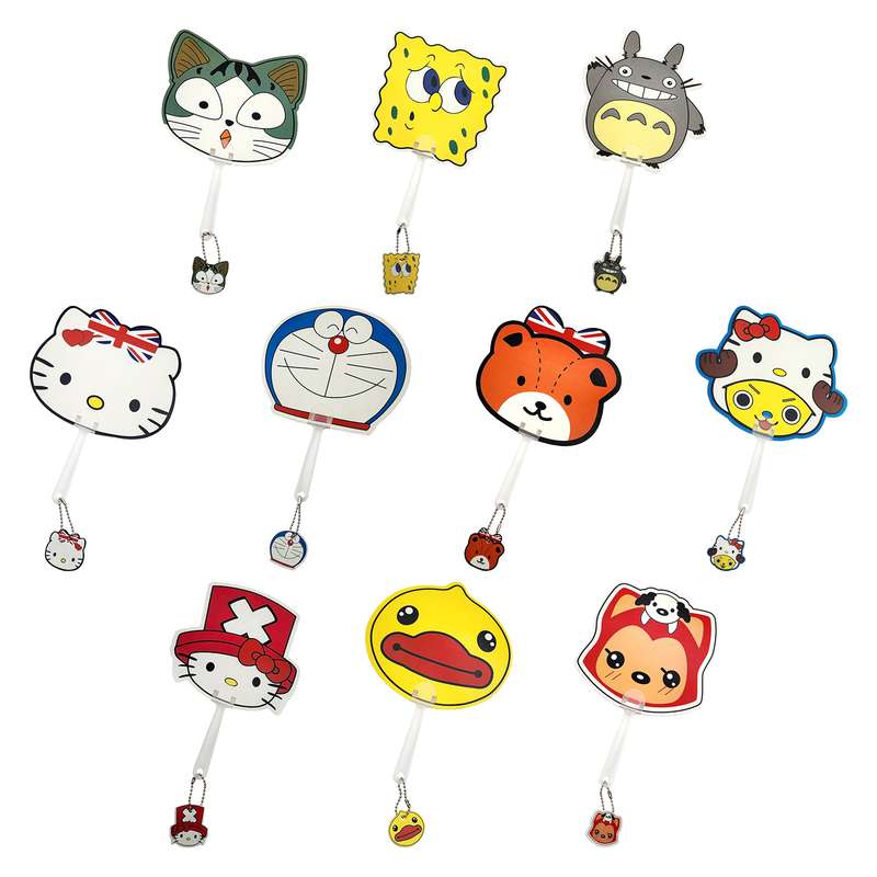 بادبزن مدل حیوانات کد BD13 مجموعه 10 عددی