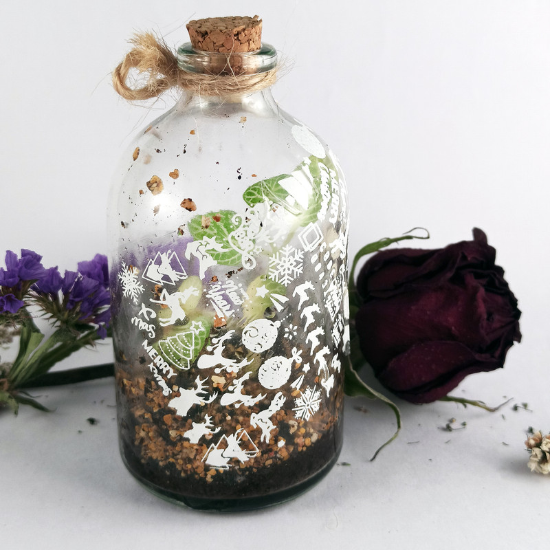 برچسب لنز ناخن مدل کریسمس کد 43