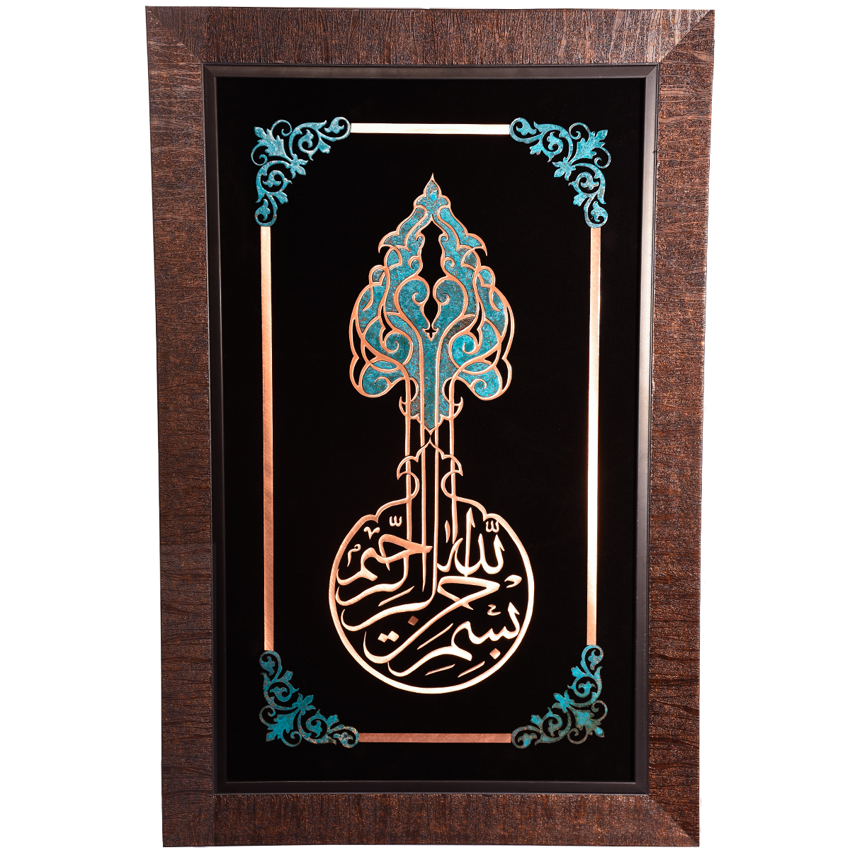 تابلو معرق کاری مدل بسم الله الرحمن الرحیم کد 105
