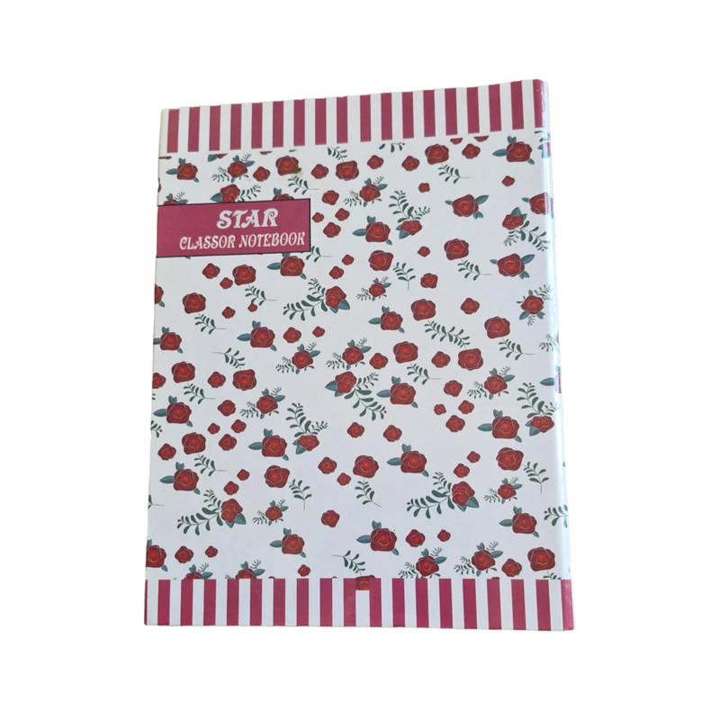 دفتر کلاسوری 100 برگ استار مدل گل رز