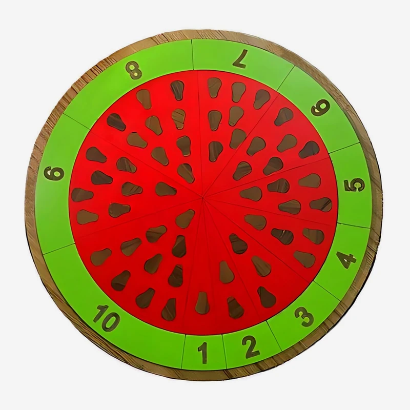 بازی آموزشی اعداد مدل پازل هندوانه