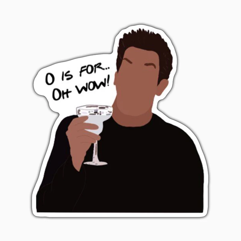 استیکر لپ تاپ و موبایل بووم طرح سریال Friends مدل Geller کد ET59