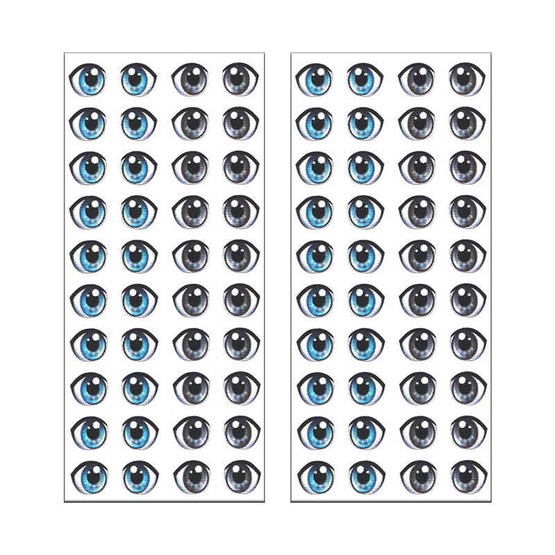 ملزومات عروسک سازی مدل چشم عروسک رزینی 7 کد 2 مجموعه 80 عددی