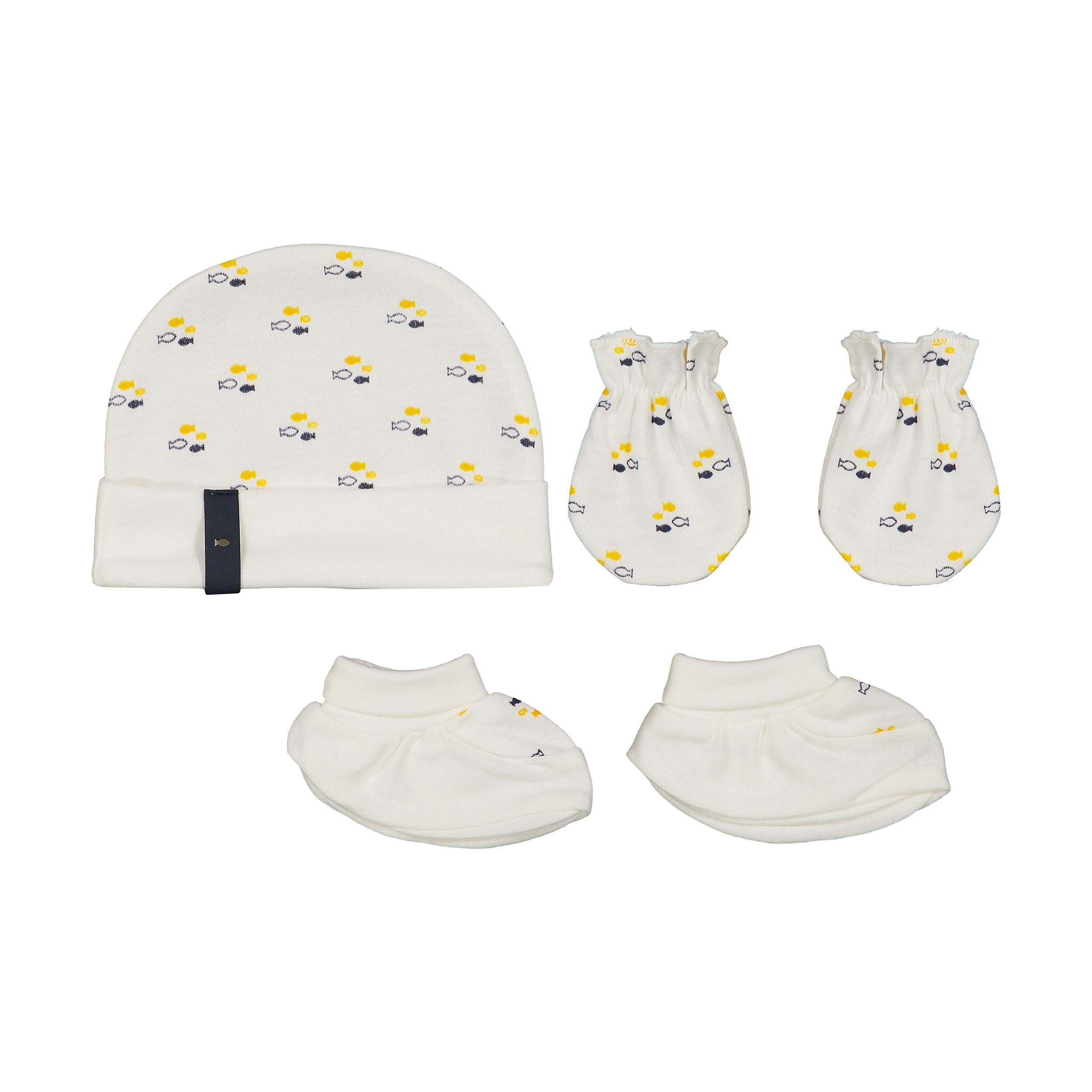 ست 3 تکه لباس نوزادی پاپو مدل fish03