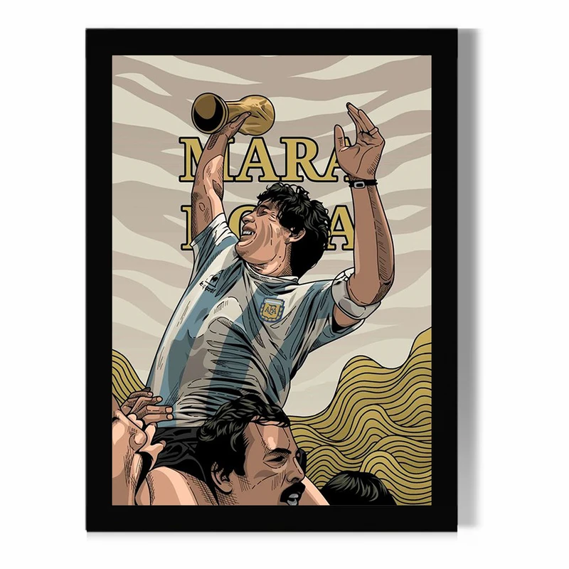 تابلو مدل دیواری طرح دیگو مارادونا Diego Maradona کد FD482