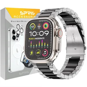 بند اسپریگ مدل 3Bid STL مناسب برای اپل واچ سری Se/Ultra/1/2/3/4/5/6/7/8/9 سایز 42/44/45/49 میلی متری