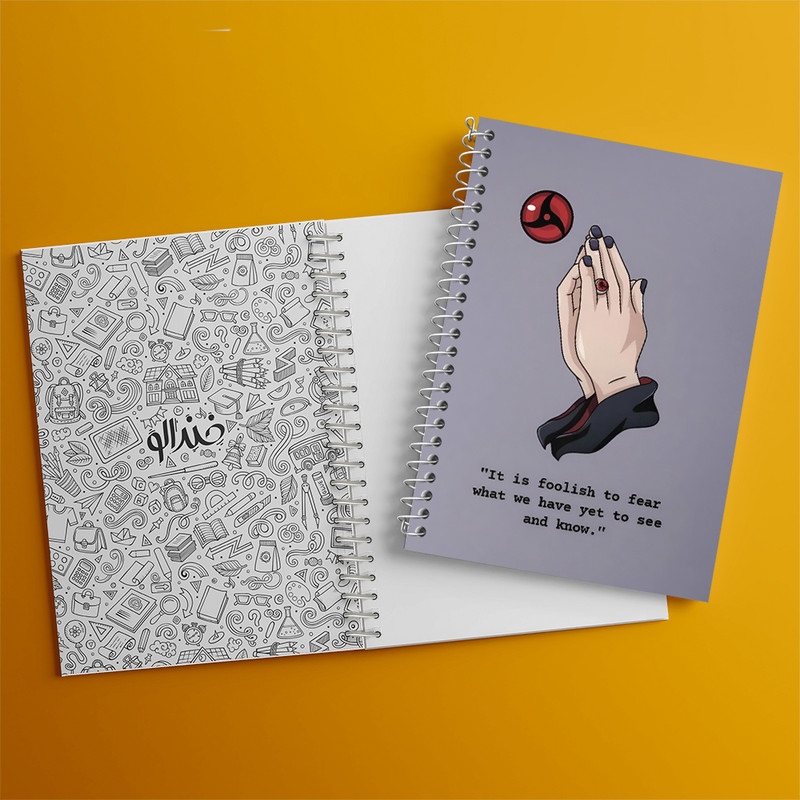 دفتر نقاشی 50 برگ خندالو طرح انیمه ناروتو (Naruto) کد N3607