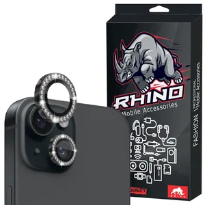 محافظ لنز دوربین راینو مدل Diamond Ring مناسب برای گوشی موبایل اپل IPhone 15