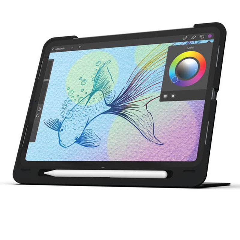 کیف کلاسوری کیبورددار زگ مدل book go مناسب برای تبلت اپل Ipad Pro 12.9 2018