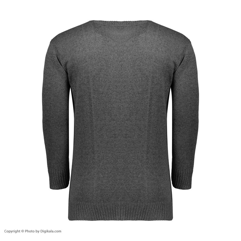 پلیور مردانه مدل یقه گرد کد GERD-DUDI رنگ ذغالی