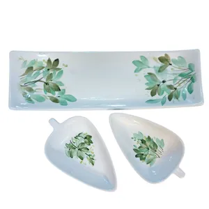 ظرف سرامیکی طرح بهار کد ZP140 مجموعه ۳ عددی