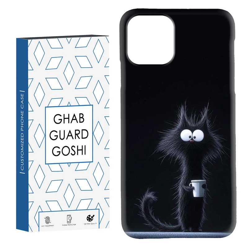 کاور قاب گارد گوشی طرح گربه سیاه کد Dimo-808 مناسب برای گوشی موبایل اپل  IPHONE 11