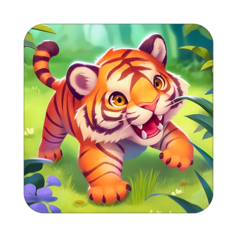 زیر لیوانی کاکتی طرح حیوانات کارتونی مدل mp28796