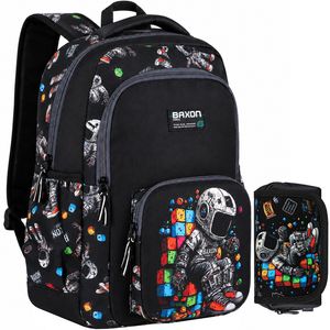 کوله پشتی مدرسه بکسون فورس مدل SKY2-1560 به همراه جامدادی