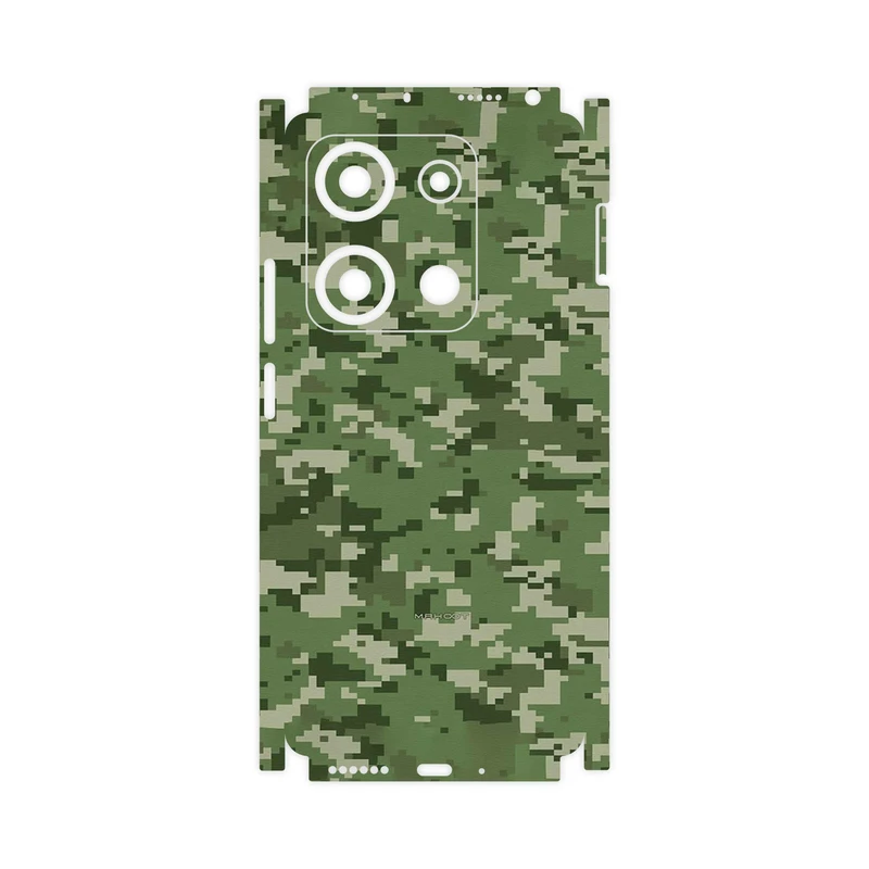 برچسب پوششی ماهوت مدل Army_Green_Pixel-FullSkin مناسب برای گوشی موبایل شیائومی Redmi Note 14S