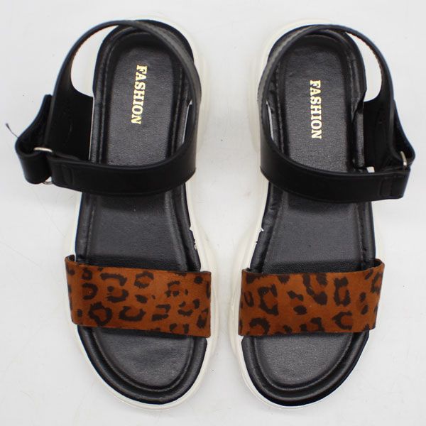 صندل زنانه پاپا مدل ملودی پلنگی کد 1-1388-GY -  - 37