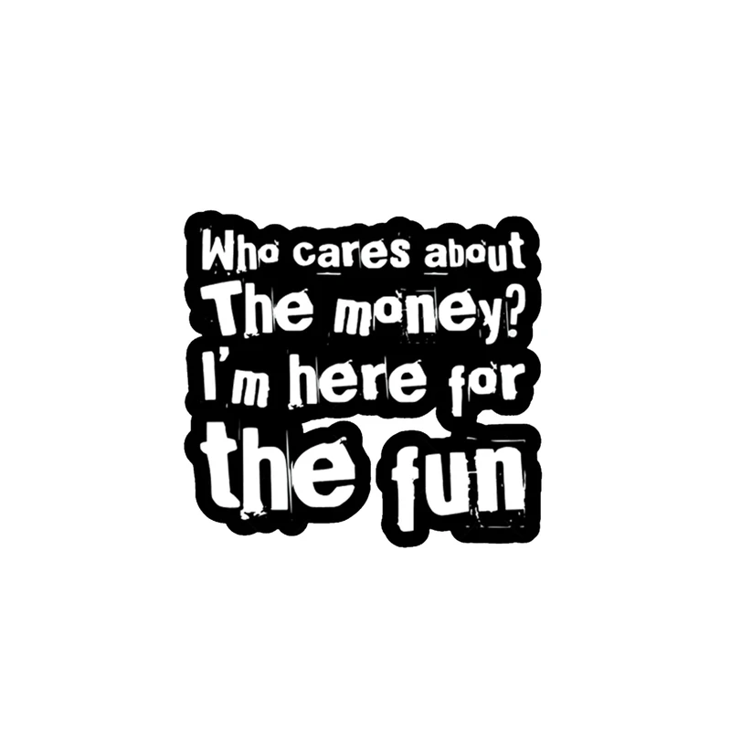  استیکر لپ تاپ لولو طرح کی به پول اهمیت میده من برای تفریح اینجام کد 286