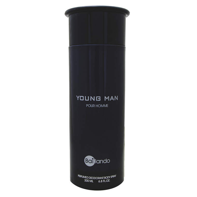 اسپری بدن مردانه بایلندو مدل Young men حجم 200 میلی لیتر اسپری بدن مردانه بایلندو مدل Young men حجم 200 میلی لیتر