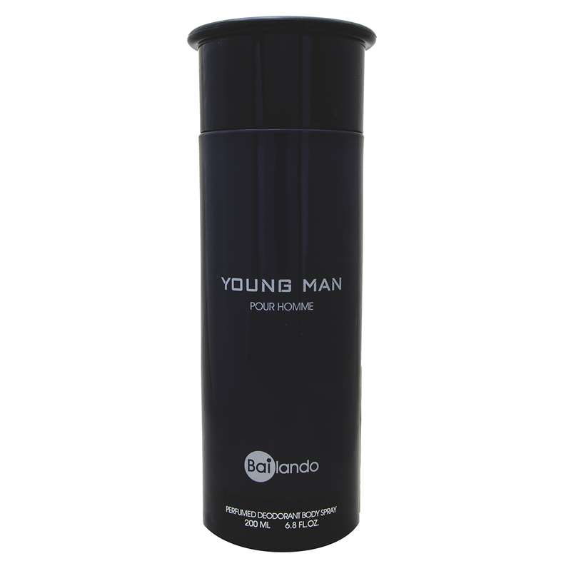 اسپری بدن مردانه بایلندو مدل Young men حجم 200 میلی لیتر اسپری بدن مردانه بایلندو مدل Young men حجم 200 میلی لیتر