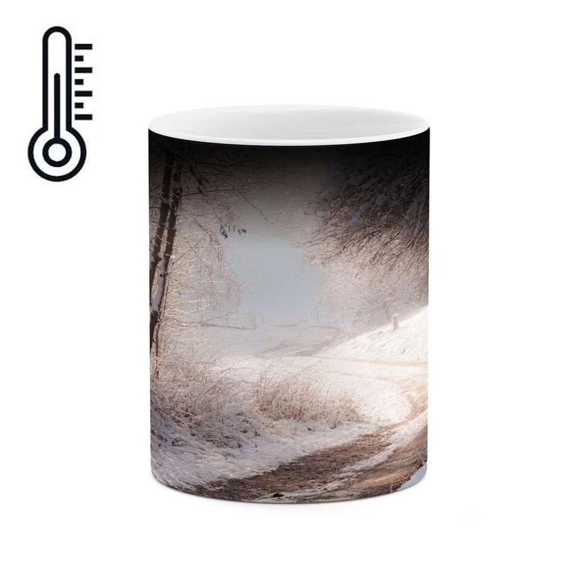 ماگ حرارتی کاکتی مدل منظره برفی کد mgh14918